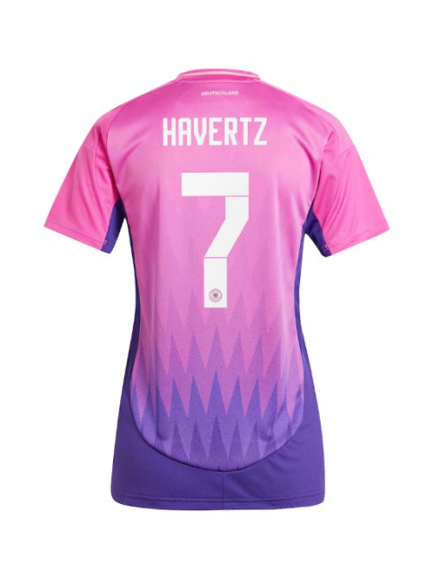 Billige Tyskland Kai Havertz #7 Bortedrakt Dame EM 2024 Kortermet Billige Tyskland Kai Havertz #7 Bortedrakt Dame EM 2024 Kortermet